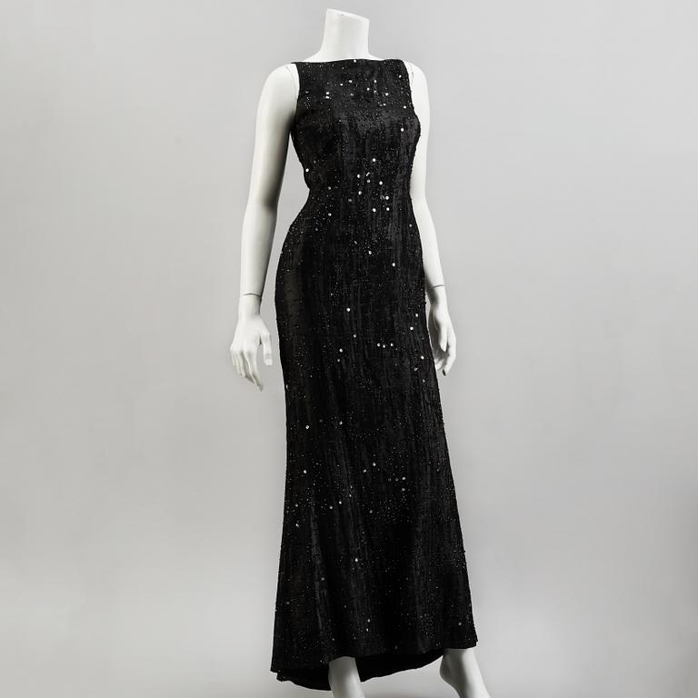 LARS WALLIN, a beaded evening gown, size 38.