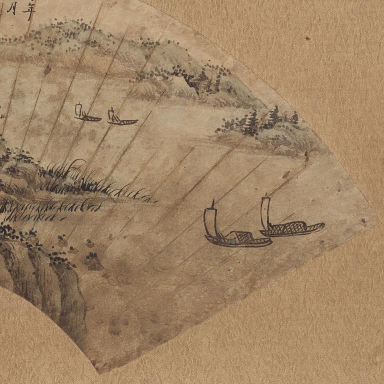 XI GANG (1746-1803), his school, after, ink and colour on paper.