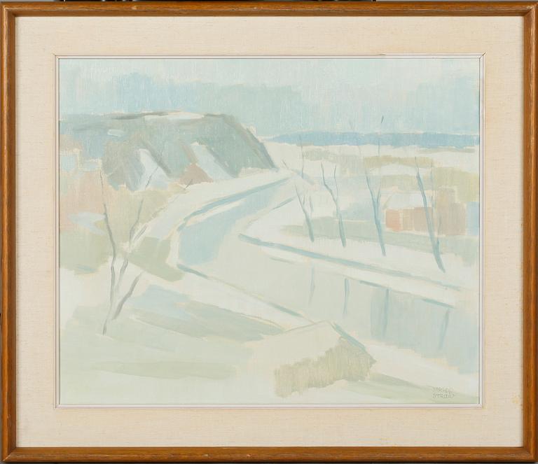 BIRGER STRÅÅT, olja på duk, signerad.