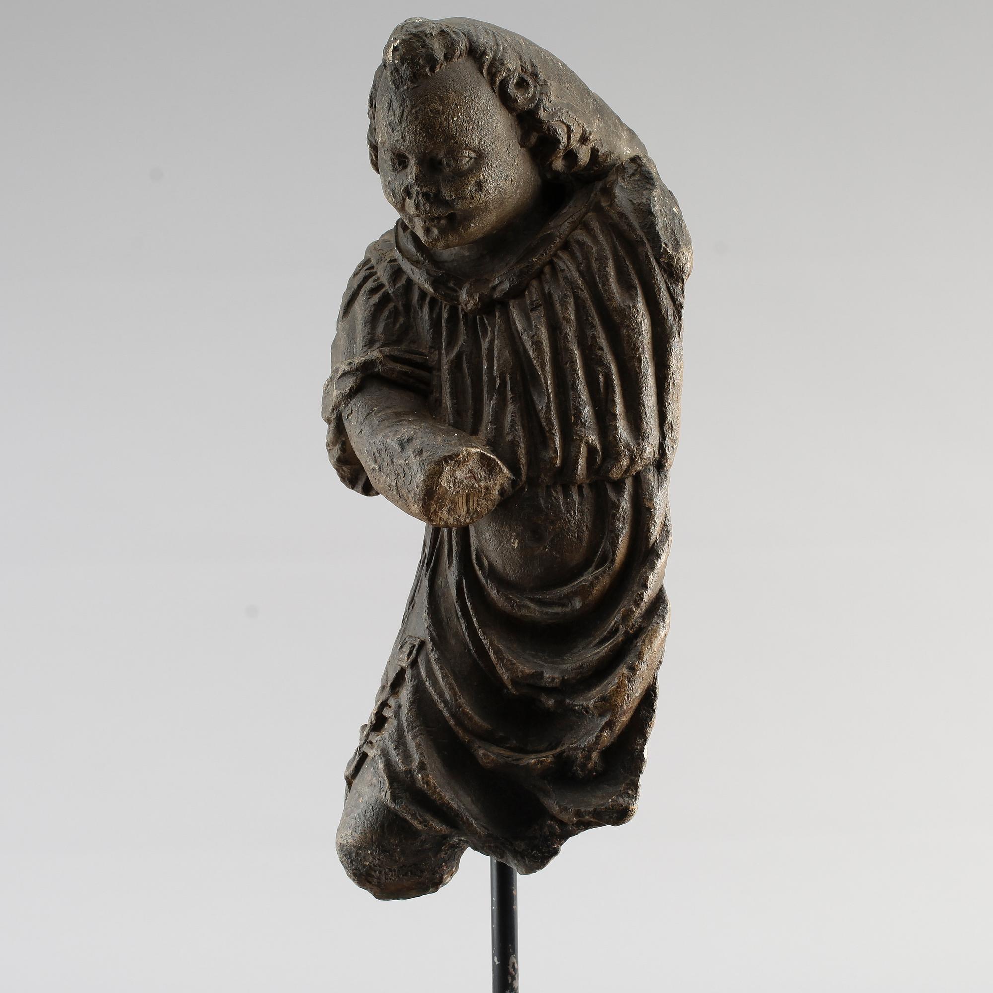 SKULPTUR, sten, sakral, 1800-tal eller äldre.
