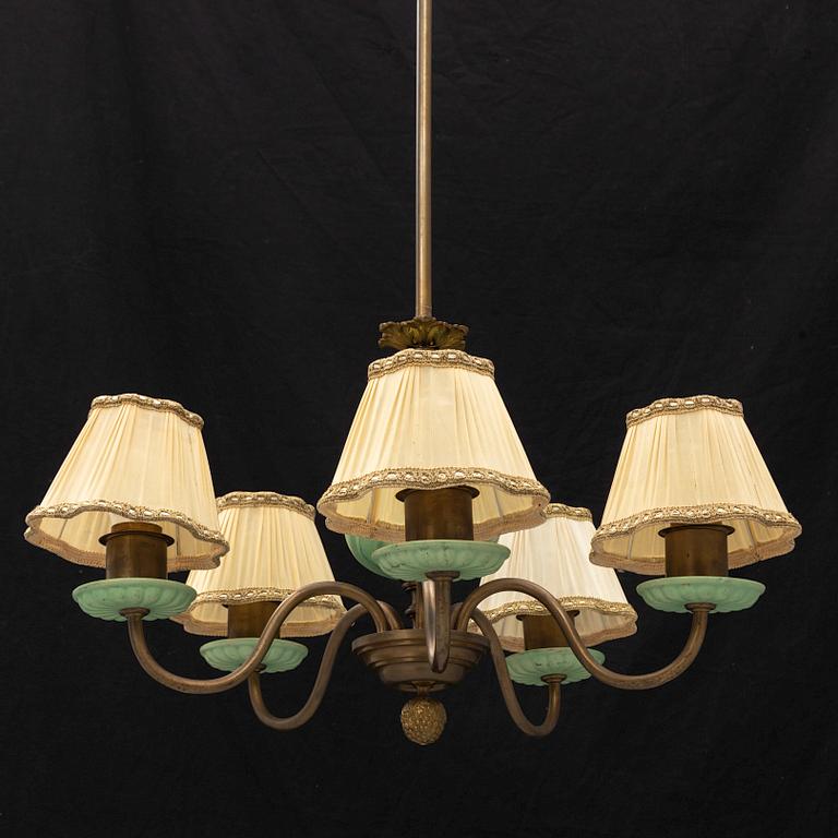 Bertil Brisborg, taklampa, modell ”30115”, Nordiska Kompaniet, 1940/50-tal.