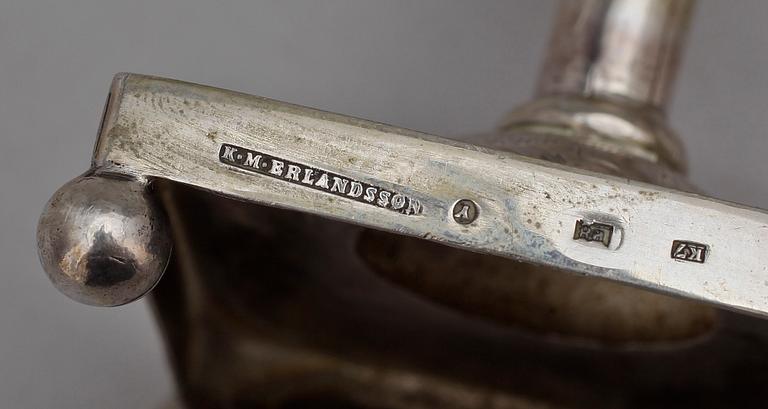 KALKAR, 2 st silver, bl.a. Simon Groth Köpenhamn 1871. Tot vikt ca 257 gram.