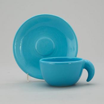 An Andrea Branzi 9 pcs ceramic tea service, Giotto design, Italy.
