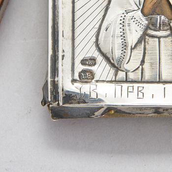 Three early 20th-century Russian travelling icons.
