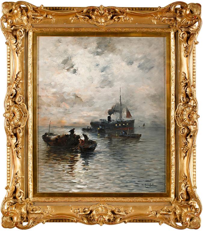 Wilhelm von Gegerfelt, Ships at dusk.