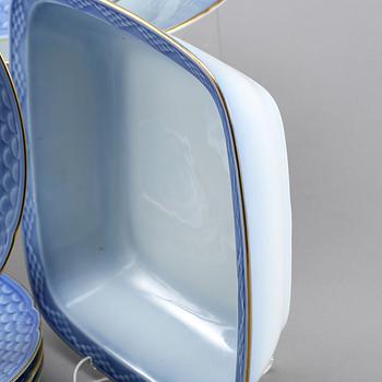 SERVIS, 43 delar, "Blå ton", Bing & Gröndahl och Royal Copenhagen.