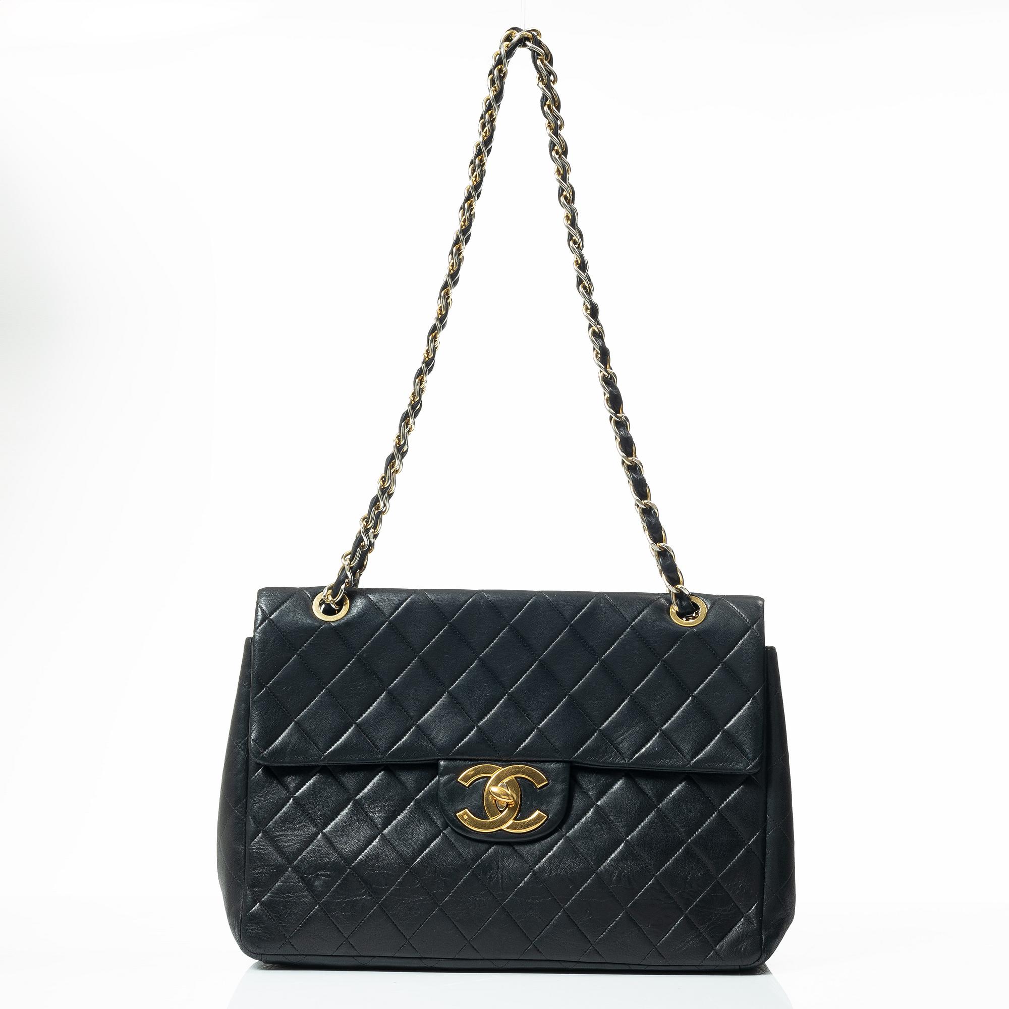 Chanel, väska, "Maxi Single Flap Bag", vintage.