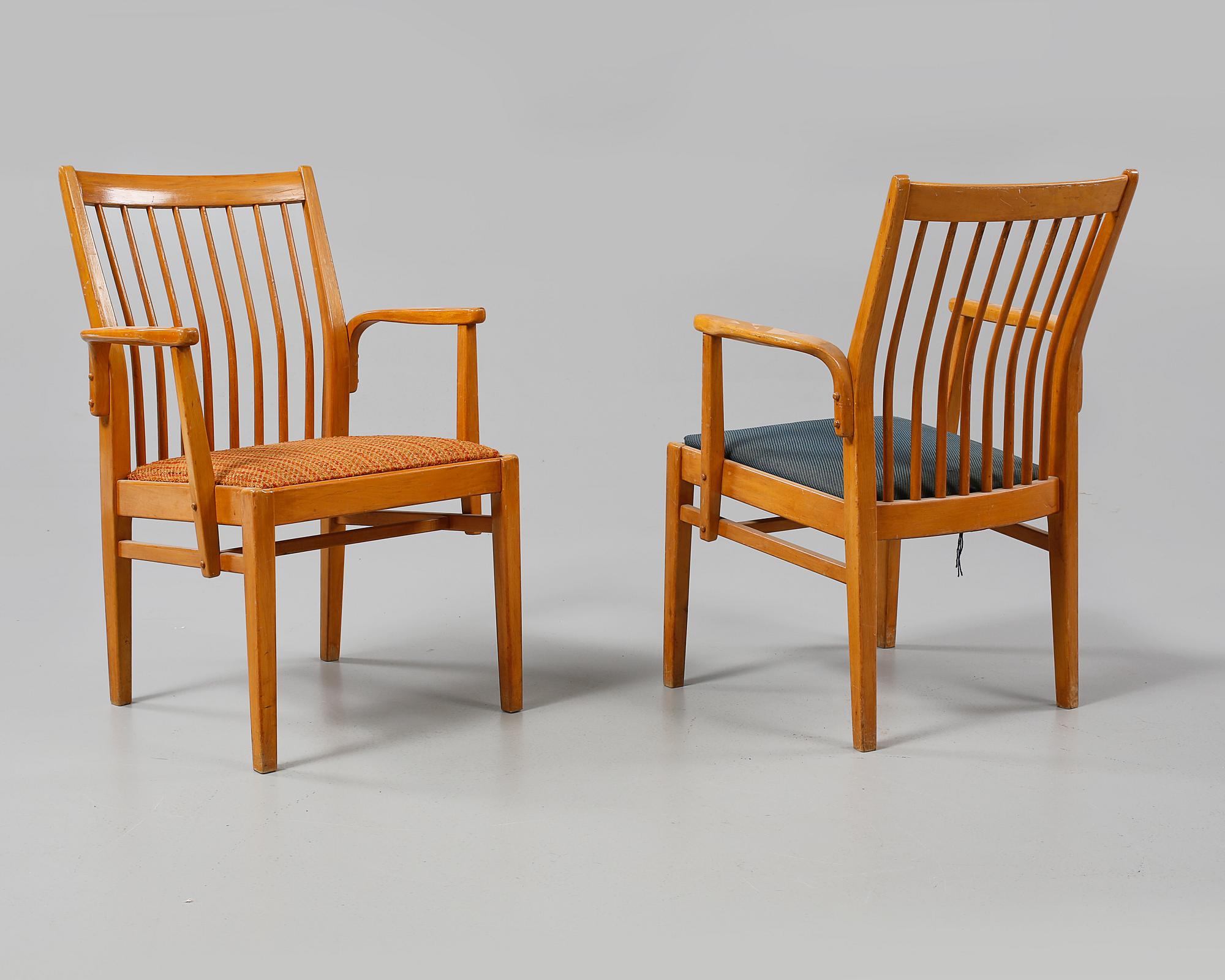 KARMSTOLAR, 4 st Åkerblomstolen, 1900-talets andra hälft.