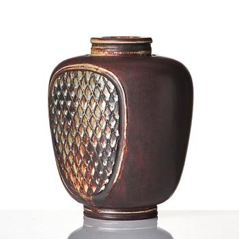 Wilhelm Kåge, a 'Farsta' stoneware vase, Gustavsberg studio, Sweden 1951.