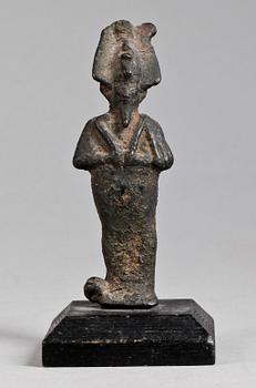 213. GUDOM, brons, Egypten sentid ca 664-331 f Kr.