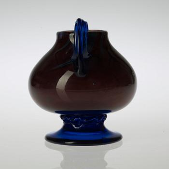 A Simon Gate graal glass vase, Orrefors 1917.