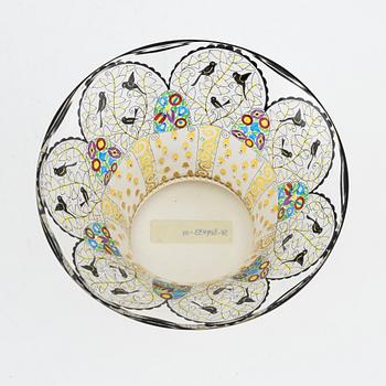 Johann Oertel & Co, a glass bowl, Haida, around 1920.