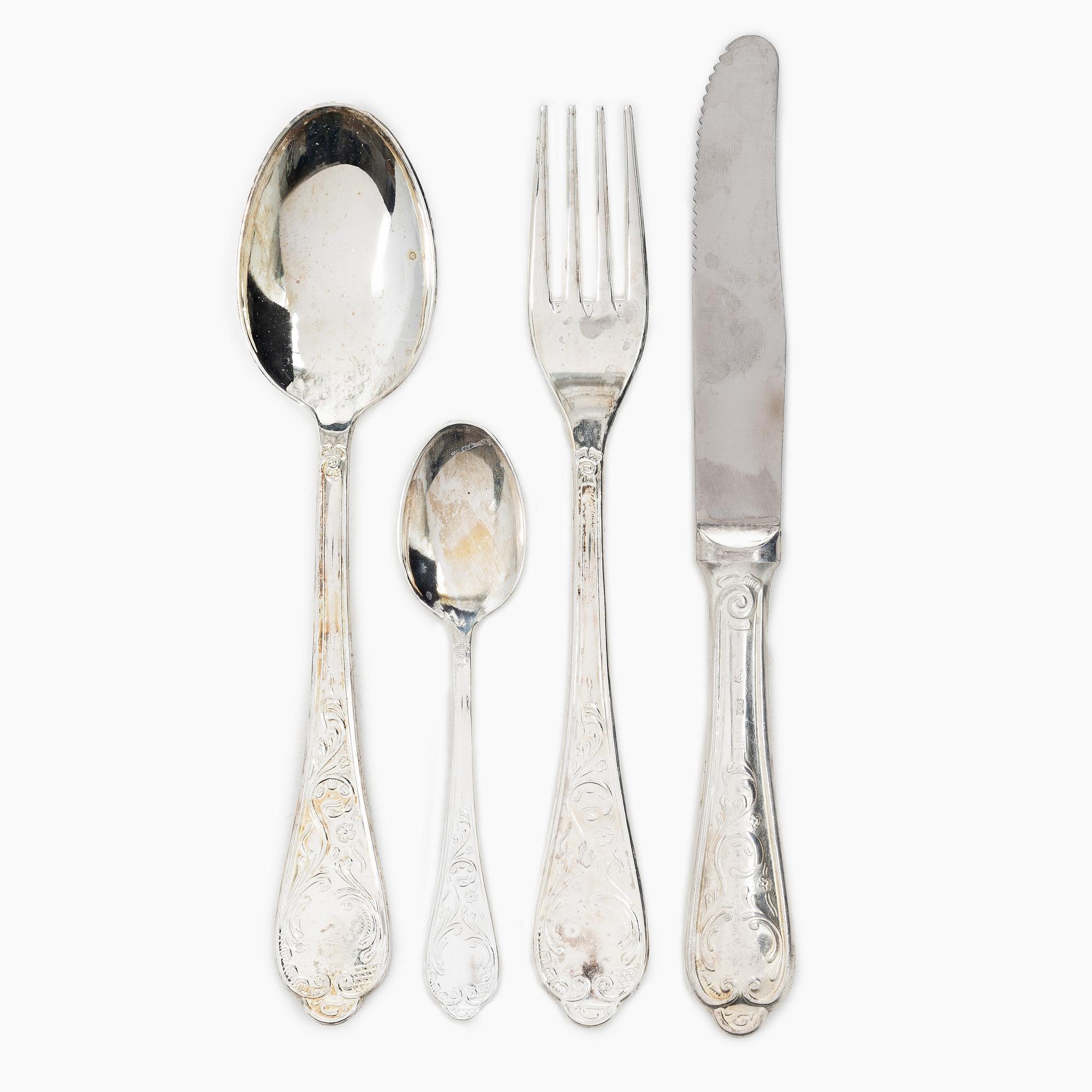 A 48 piece cutlery service, Italy 1950s/60s.