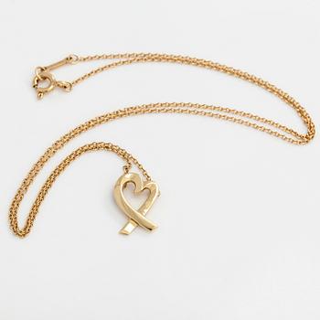 Tiffany & Co, Paloma Picasso, kaulakoru, "Loving Heart", 18K kultaa.