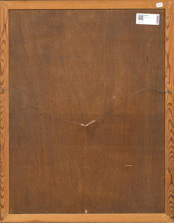 ARON GERLE, oil on panel signed.