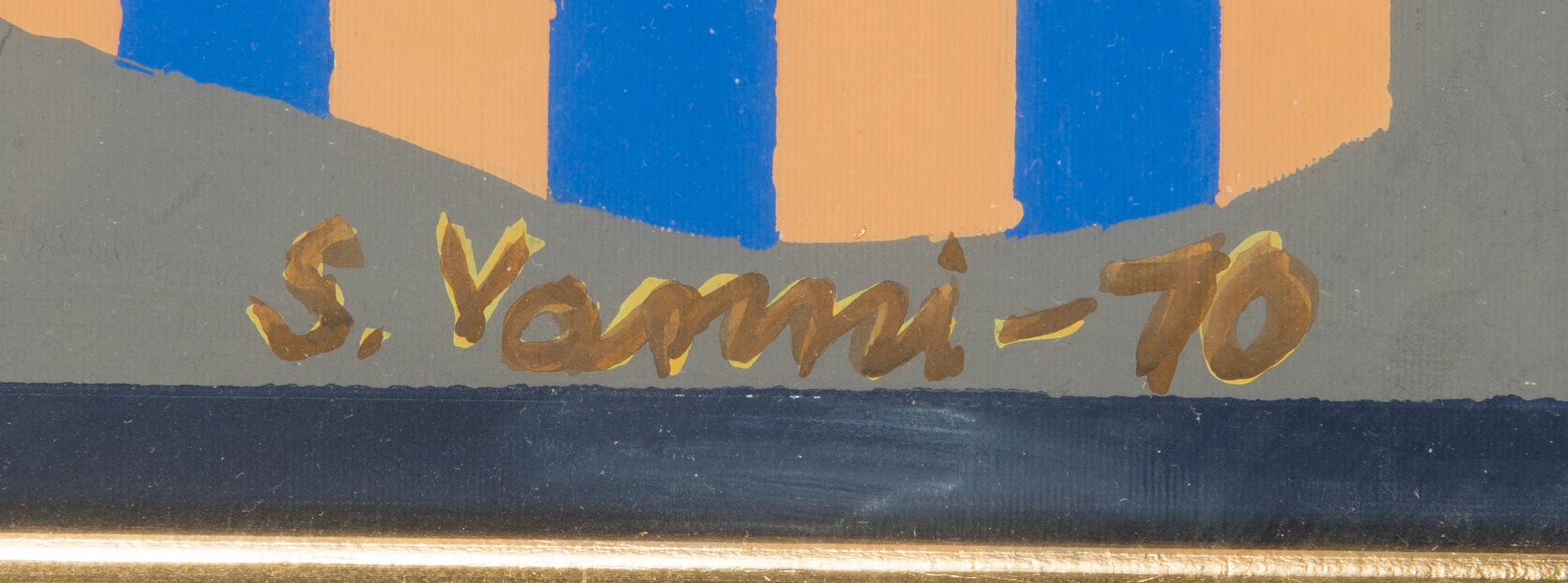 Sam Vanni, gouache, signerad och daterad-70.