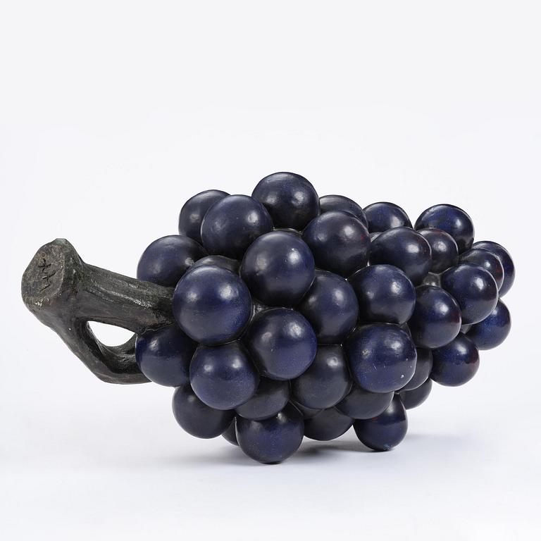 Hans Hedberg, a large faience sculpture of a bunch of grapes, Biot, France.