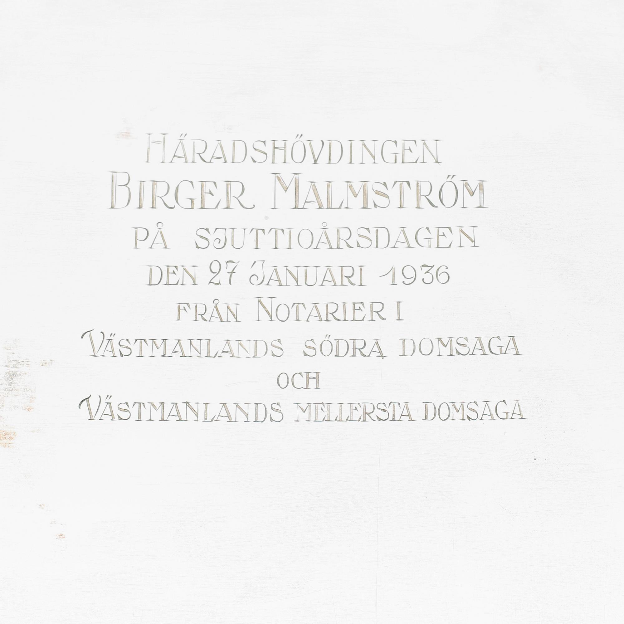 FAT, silver, GAB, Stockholm 1934. Vikt ca 683 gram.