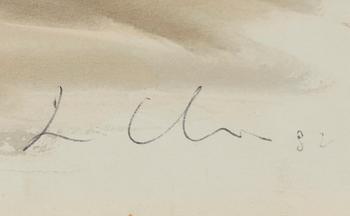 SANDRO CHIA, Watercolour, signed and dated -82?.