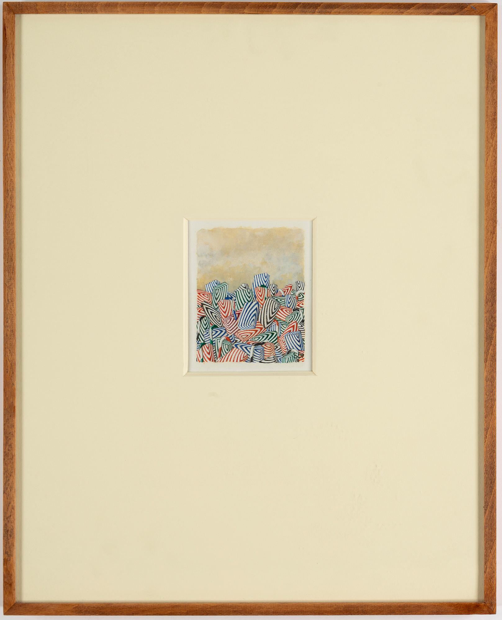 STEN EKLUND, gouache on paper, signed and dated 99.