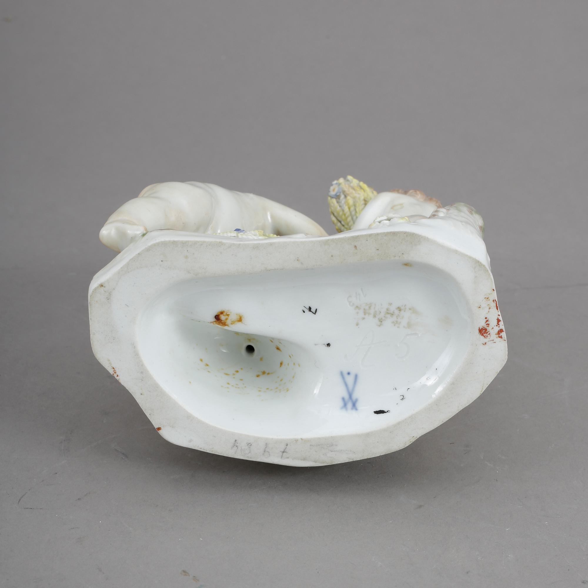 FIGURIN, porslin, Meissen, 1800-talets slut.