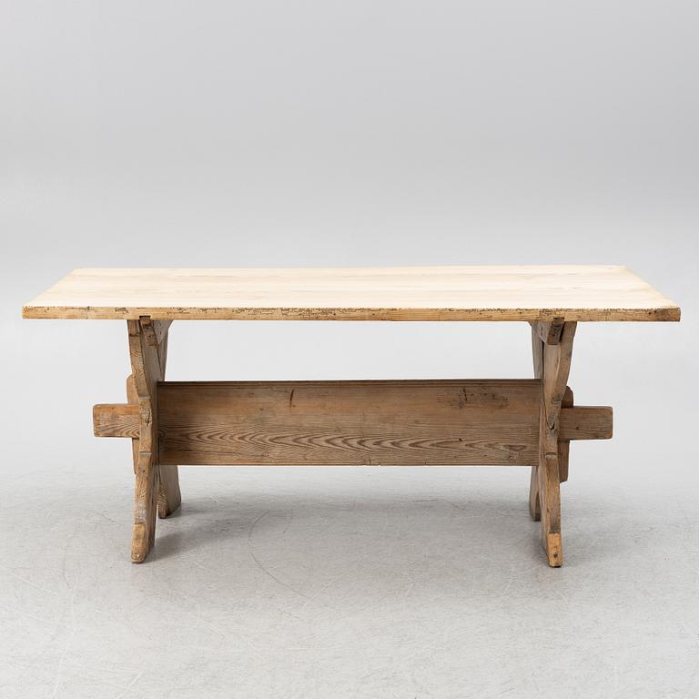 Stool table, late 19th century.