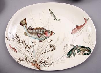 FISKSERVIS, 17 delar. Porslin. Johnson Bros, England.