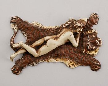 FIGUR, wienerbrons, märkt Namgreb (Bergman), omkring år 1900.