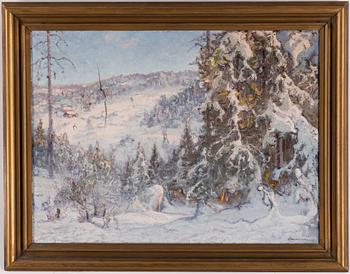 Anshelm Schultzberg, oil on canvas, signed and dated 1936.