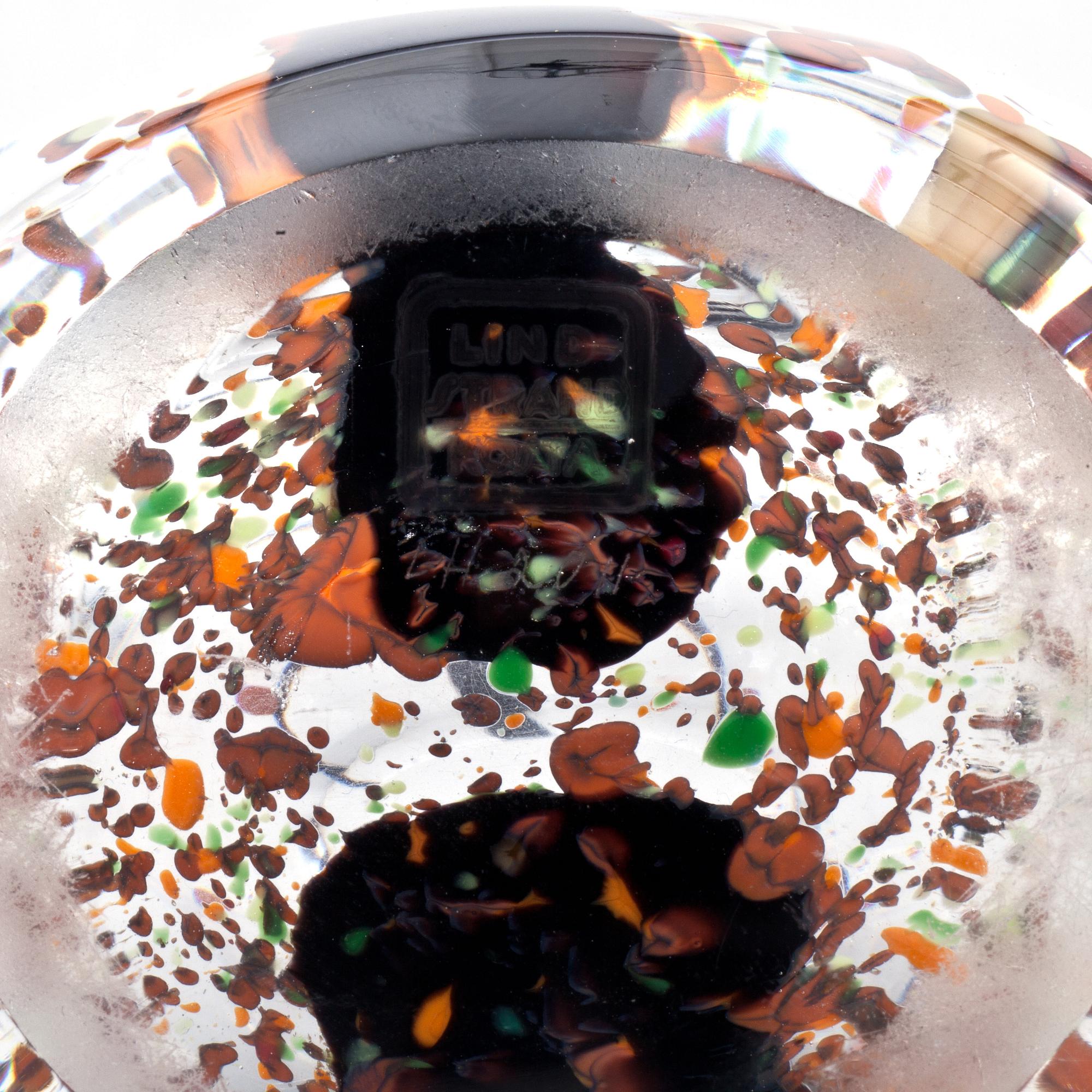 VAS, glas, "Höst", Vicke Lindstrand, Kosta.