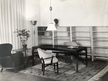 Carl-Axel Acking, a brass floor lamp, for the Stockholm Crafts Association, 1939.