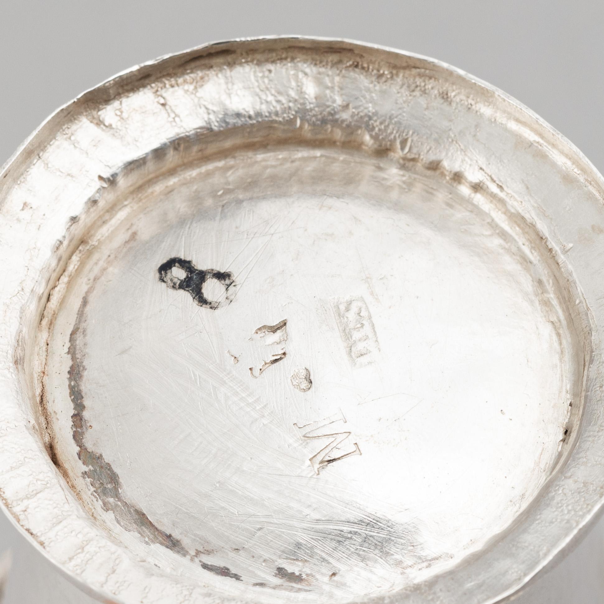 Daniel Lundström, silver, bägare, Stockholm 1770. Rokoko.