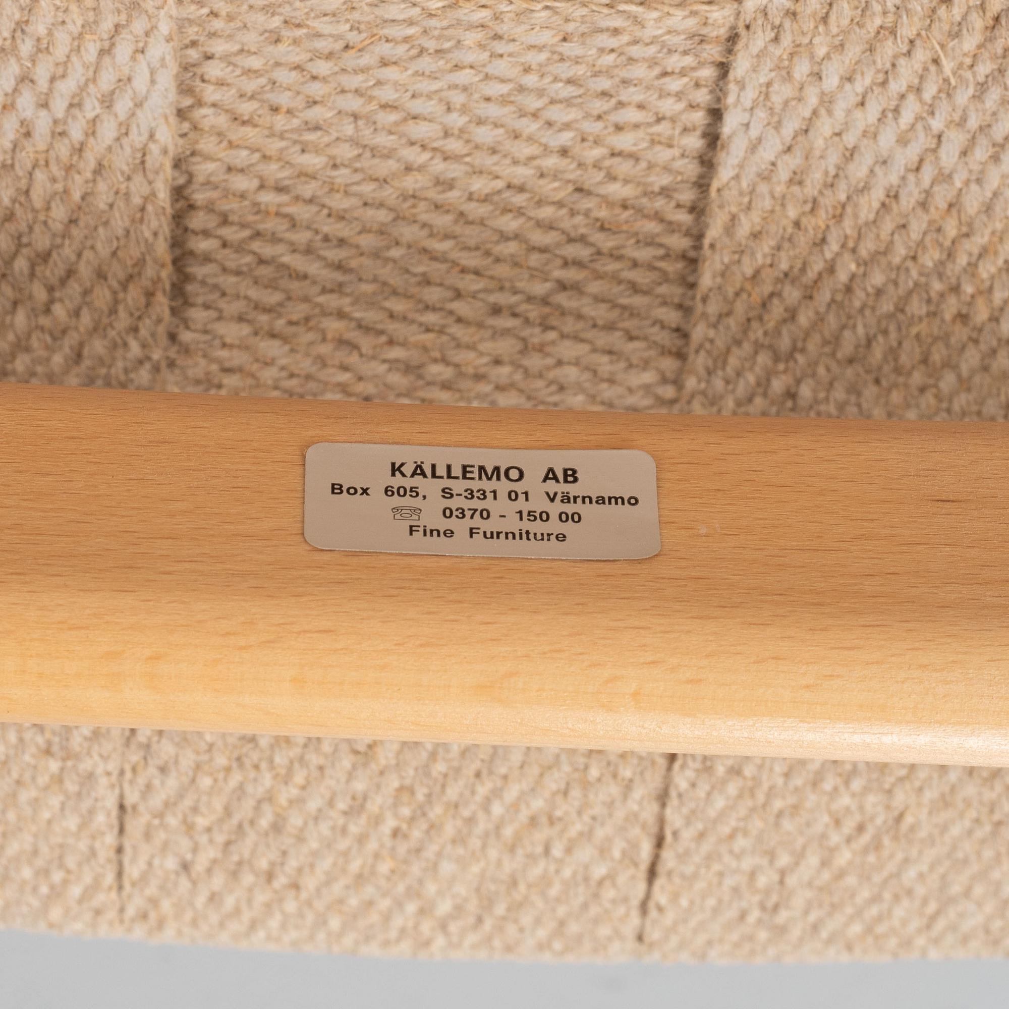 A pair of lounge chairs from Källemo.