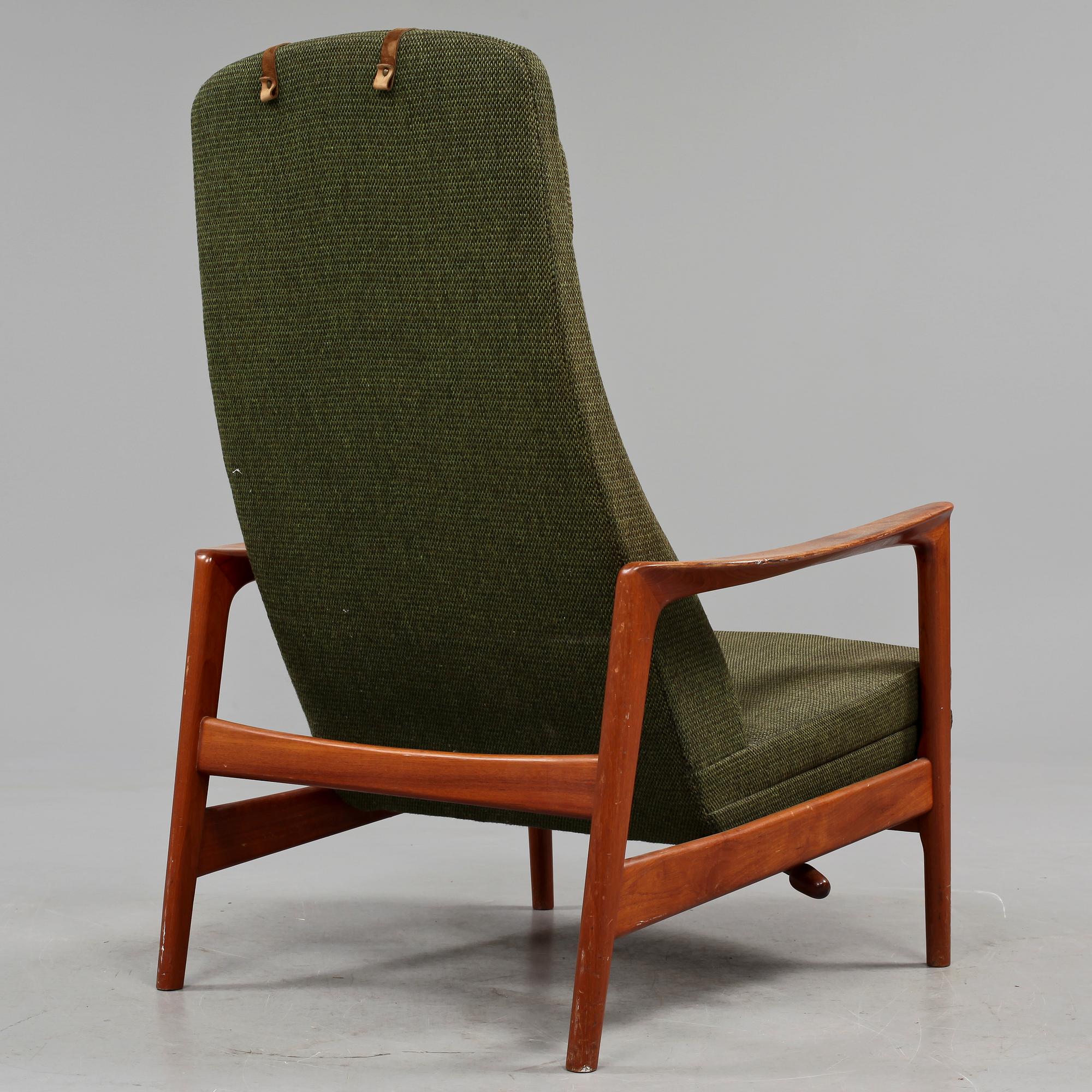 FÅTÖLJ med FOTPALL, Alf Svensson Dux, Bra Bohag, Ljungs Industrier AB, 1900-talets andra hälft.