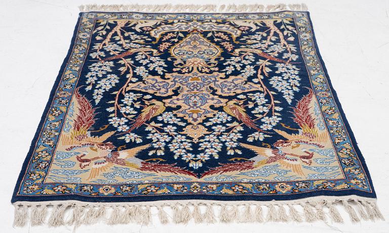Matta, Isfahan, figural, ca 90 x 65 cm.