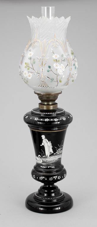 FOTOGENLAMPA, glas, 1800-talets slut.