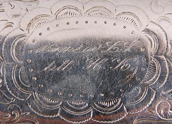 SNUSDOSA, silver, Uppsala 1881.