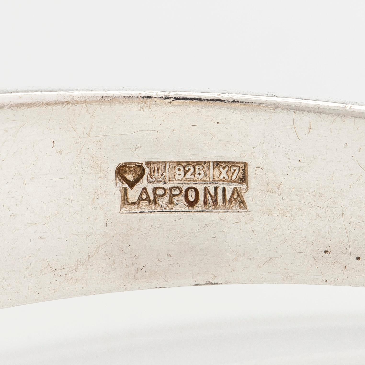 Björn Weckström, a sterling silver bangle 'Apollo' for Lapponia 1975.
