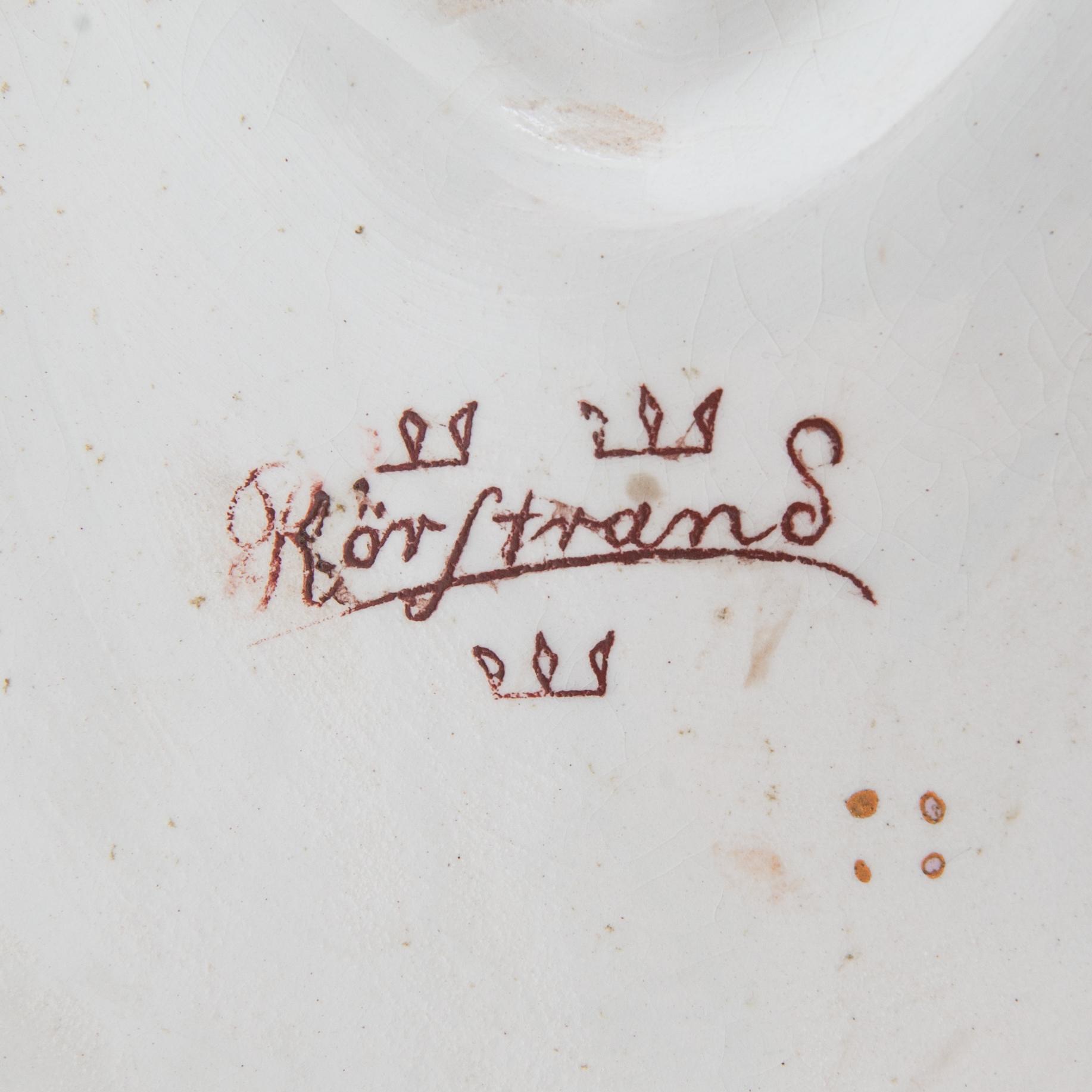 Jardinière Neo-Renaissance Rörstrand ca 1890 majolica.