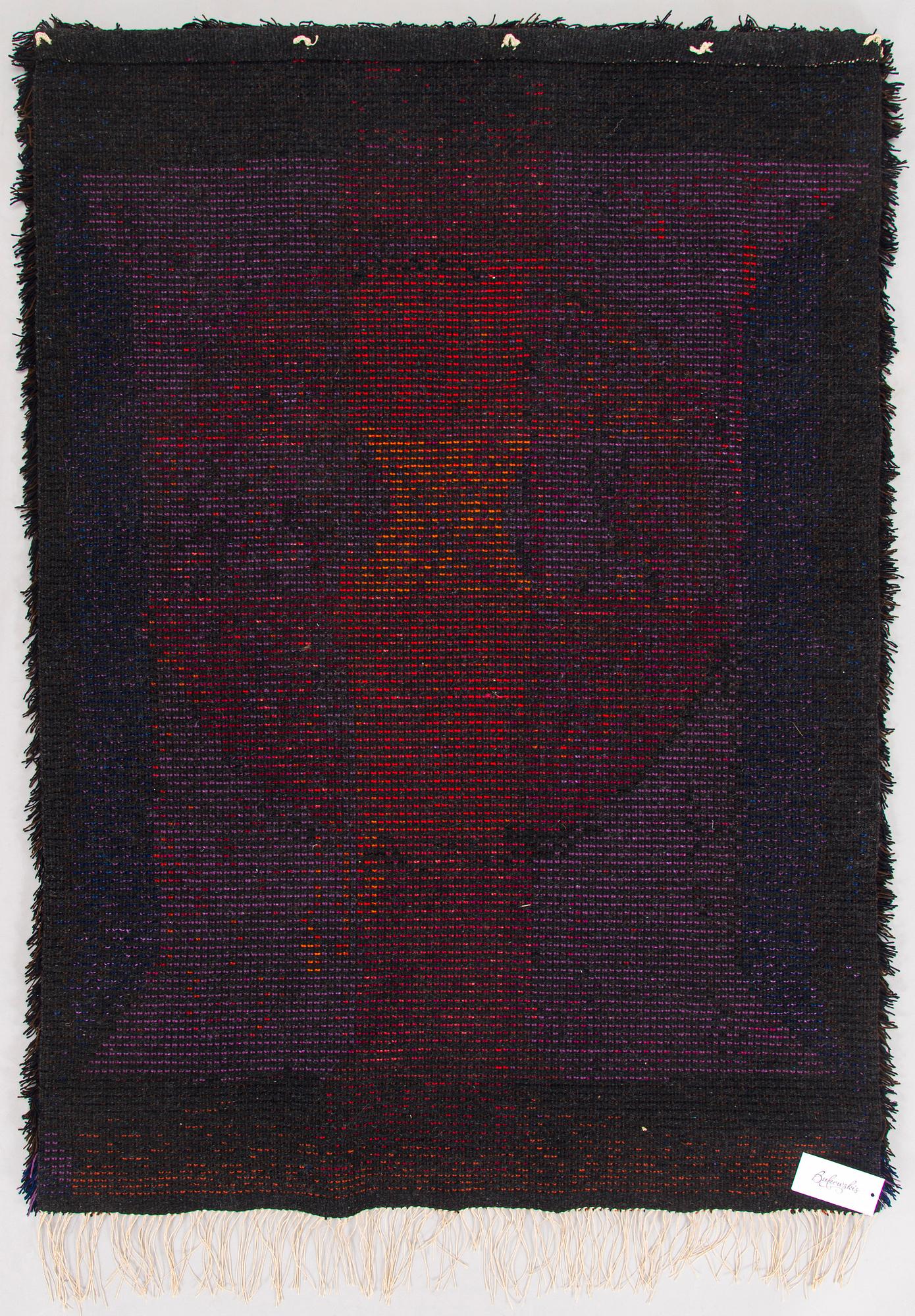 Leena-Kaisa Halme, rya, modell för Neovius. Ca 150 x 105 cm.