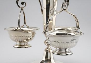 BORDSUPPSATS, silver, London 1907. Total vikt ca 1167 g.