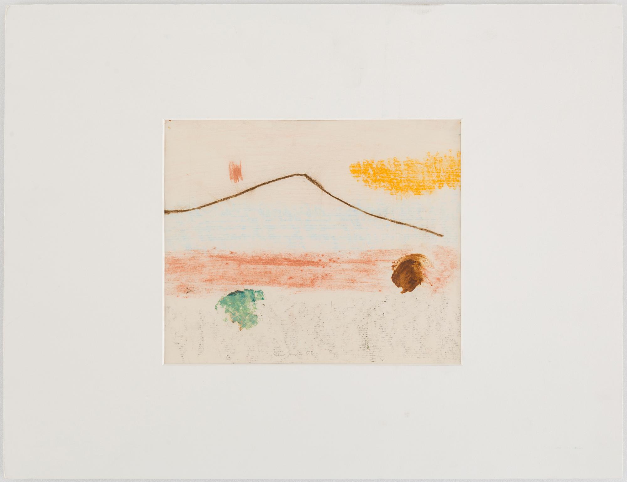 RUNE JANSSON, blandteknik, 2 st, den ena signerad och daterad -50.