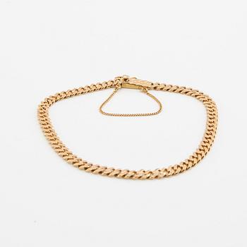 Bracelet, curb link 18K gold, G. Dahlgren & Co Malmö 1930.