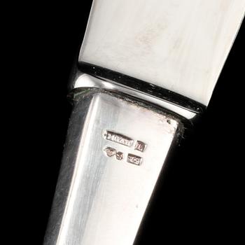 BESTICKSERVISDELAR, 52 st , silver, "Sten Sture", Eric Löfman, MGAB Linköping, 1900-talets andra hälft. Vikt ca 2000 g.