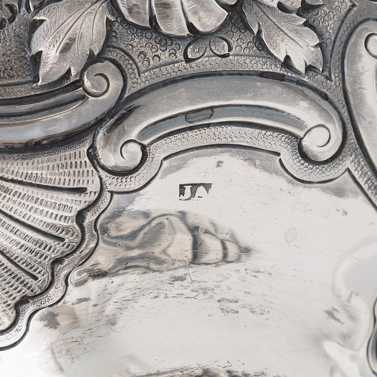 Joseph Angell, te- och kaffeservis, sterlingsilver, 7 delar, London 1817-1823.