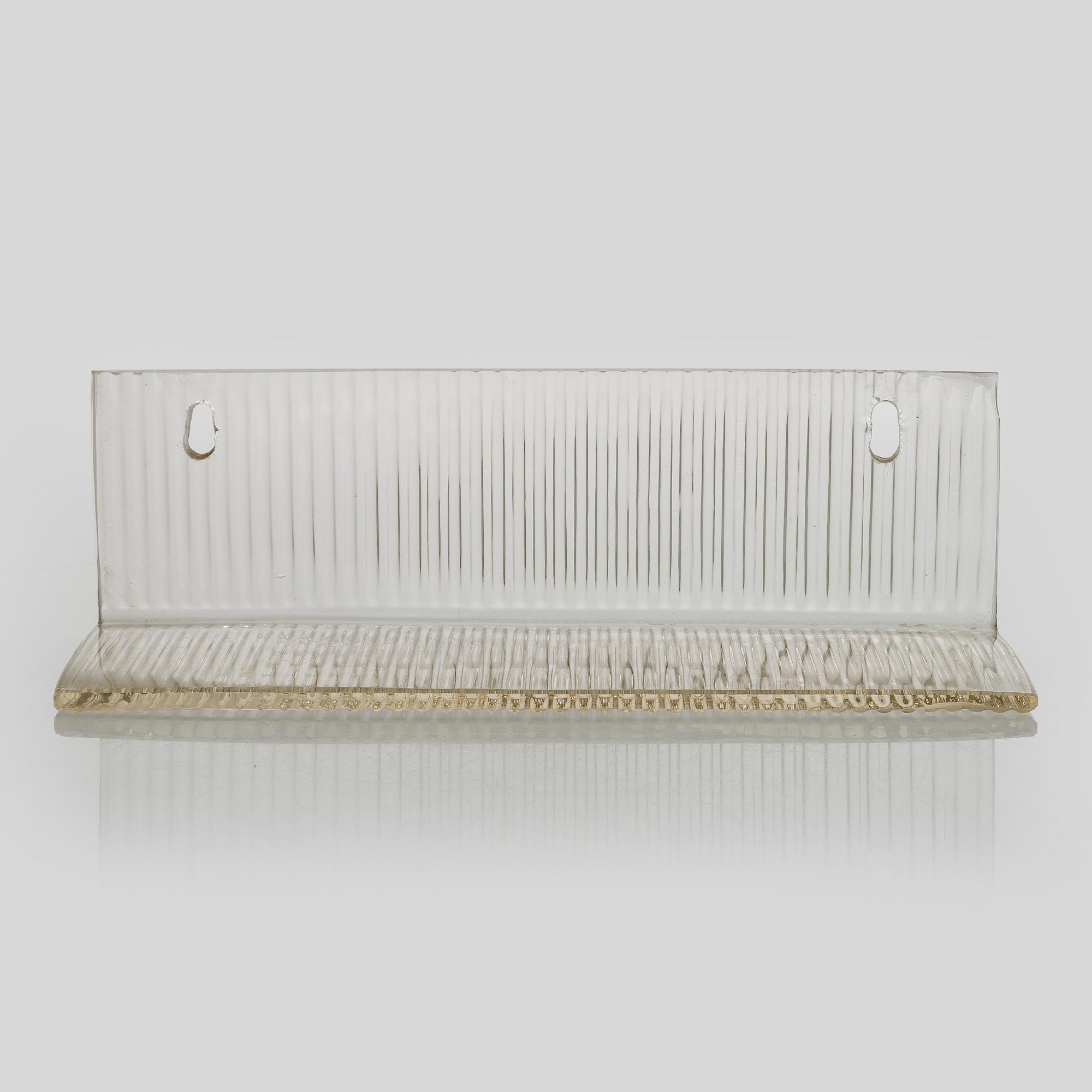 Alvar Aalto, hylla, tillverkare Riihimäen Lasi O.Y, För Pemars sanatorium, 1929 - 1932.