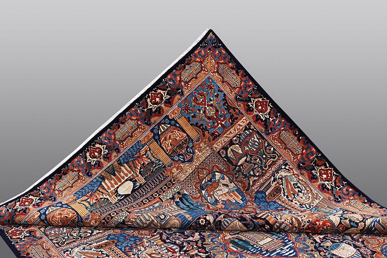 A carpet, Kashmar, 356 x 254 cm.