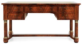 491. A French Empire first half 19th century writing table.