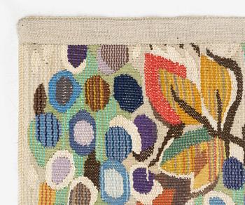 Barbro Sprinchorn, a textile, 'Vindruvor', tapestry variant, c. 36 x 36 cm signed S.