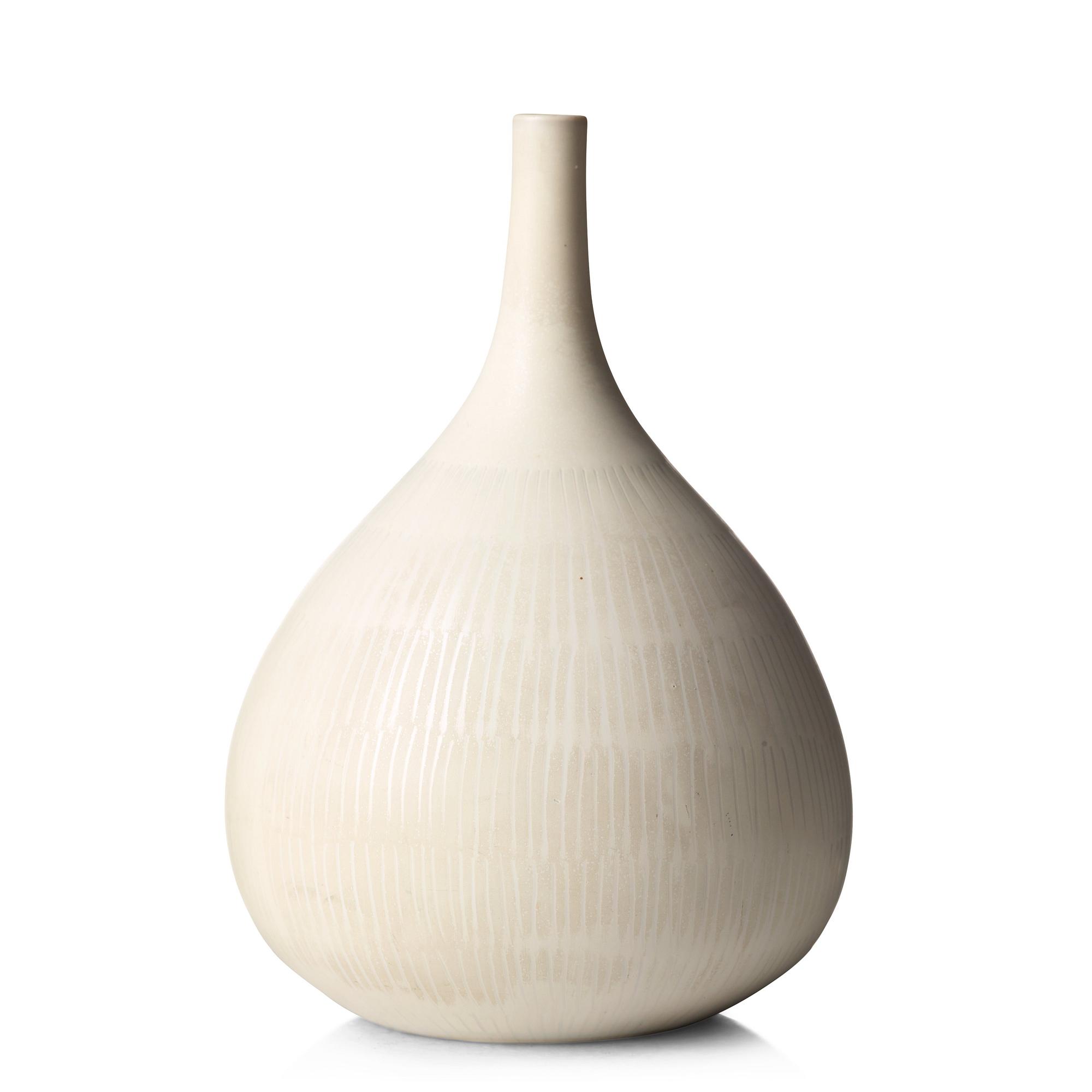 Stig Lindberg, a stoneware vase, Gustavsberg studio, Sweden 1961.